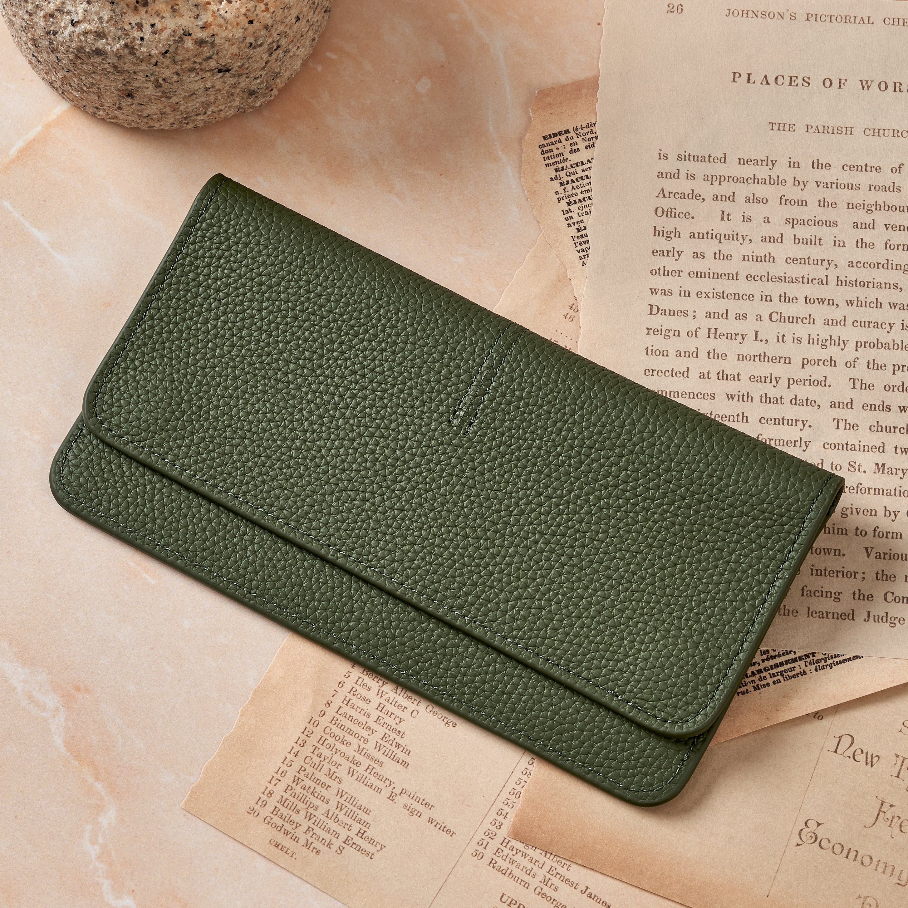 일본 엔화 베트남동 여행용 슬림 가죽 지폐지갑