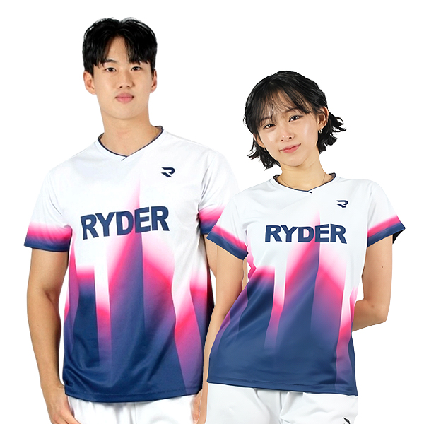 라이더 티셔츠 남성 여성 배드민턴복 경기복 게임웨어 2025R-2 - 상세 이미지 2