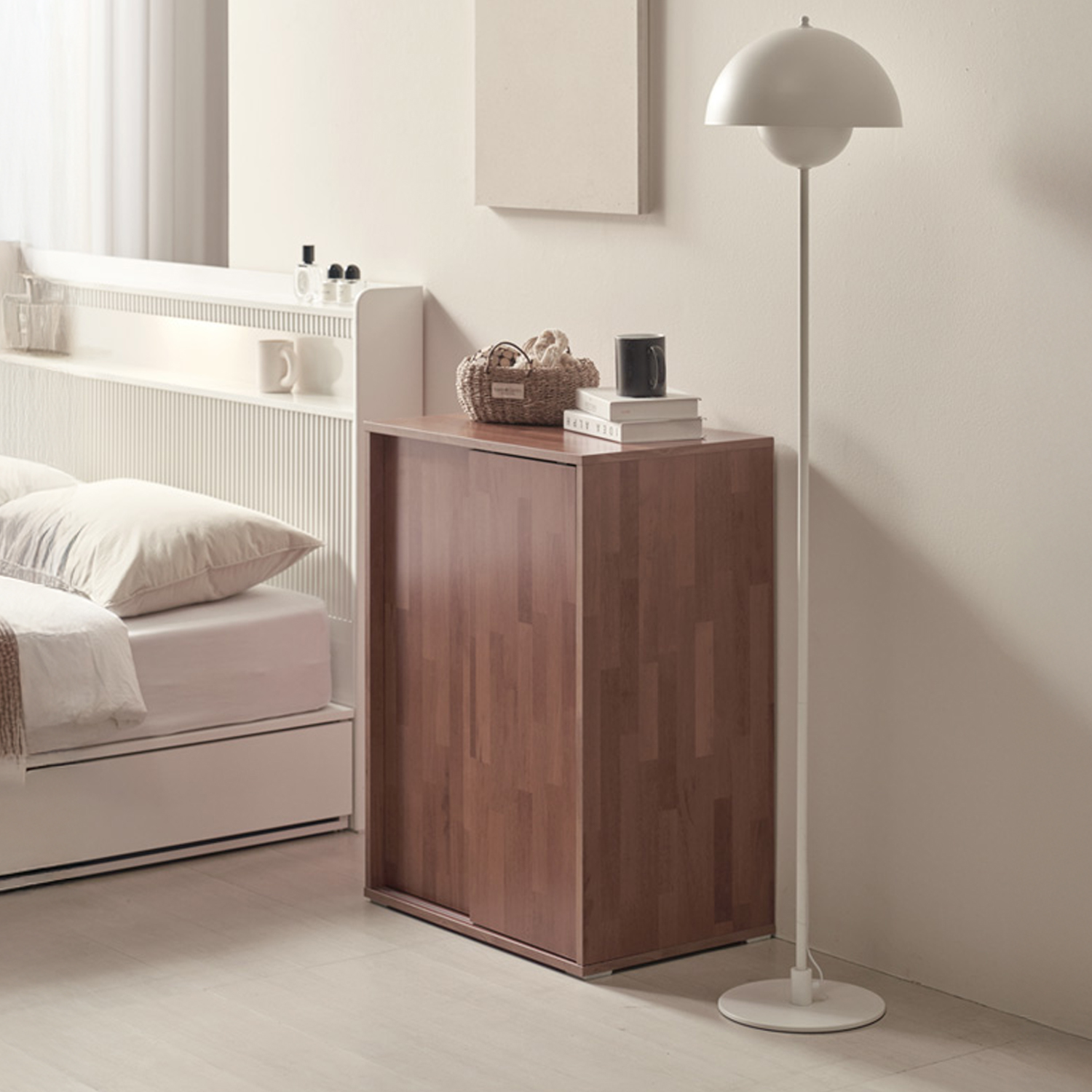 슬라이딩 거실장 TV 수납장 사이드보드장 높은 거실장 600