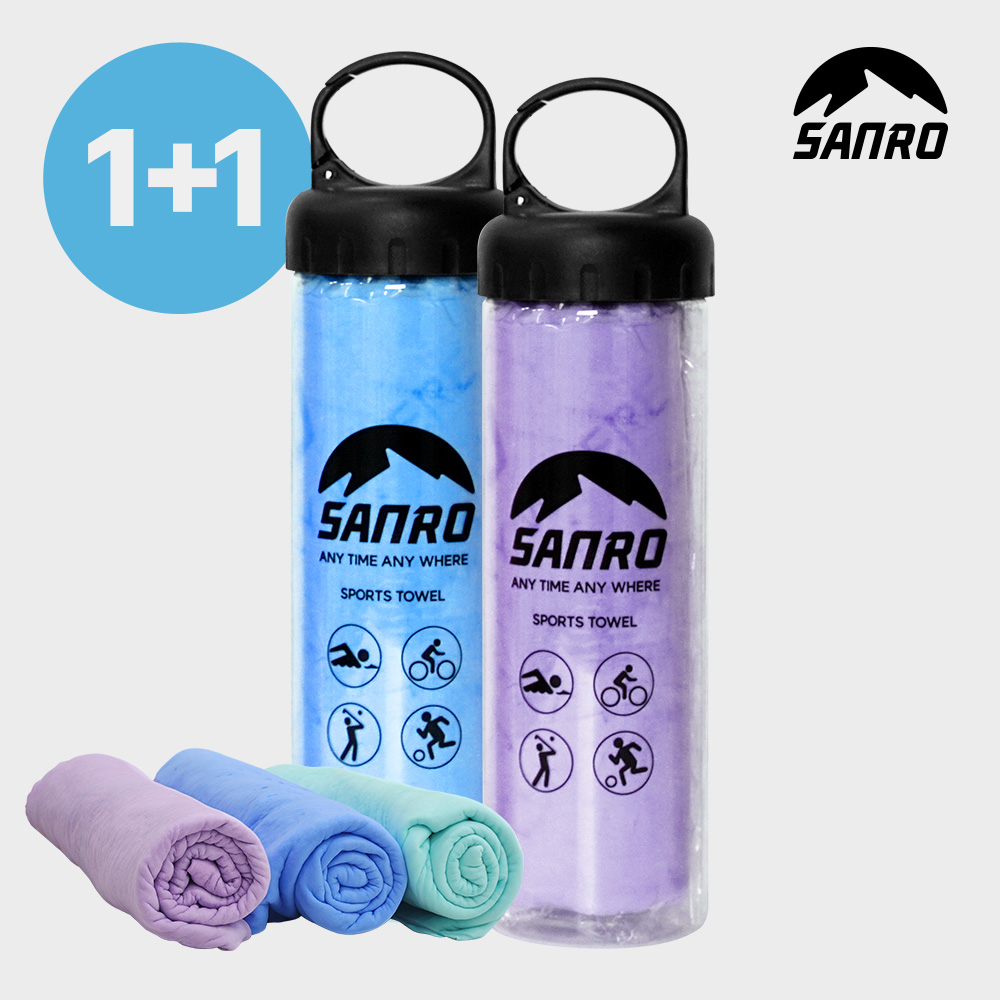 습식 스포츠 타올 1+1 수영 등산 운동 땀 타월 극세사 수건 제품 이미지