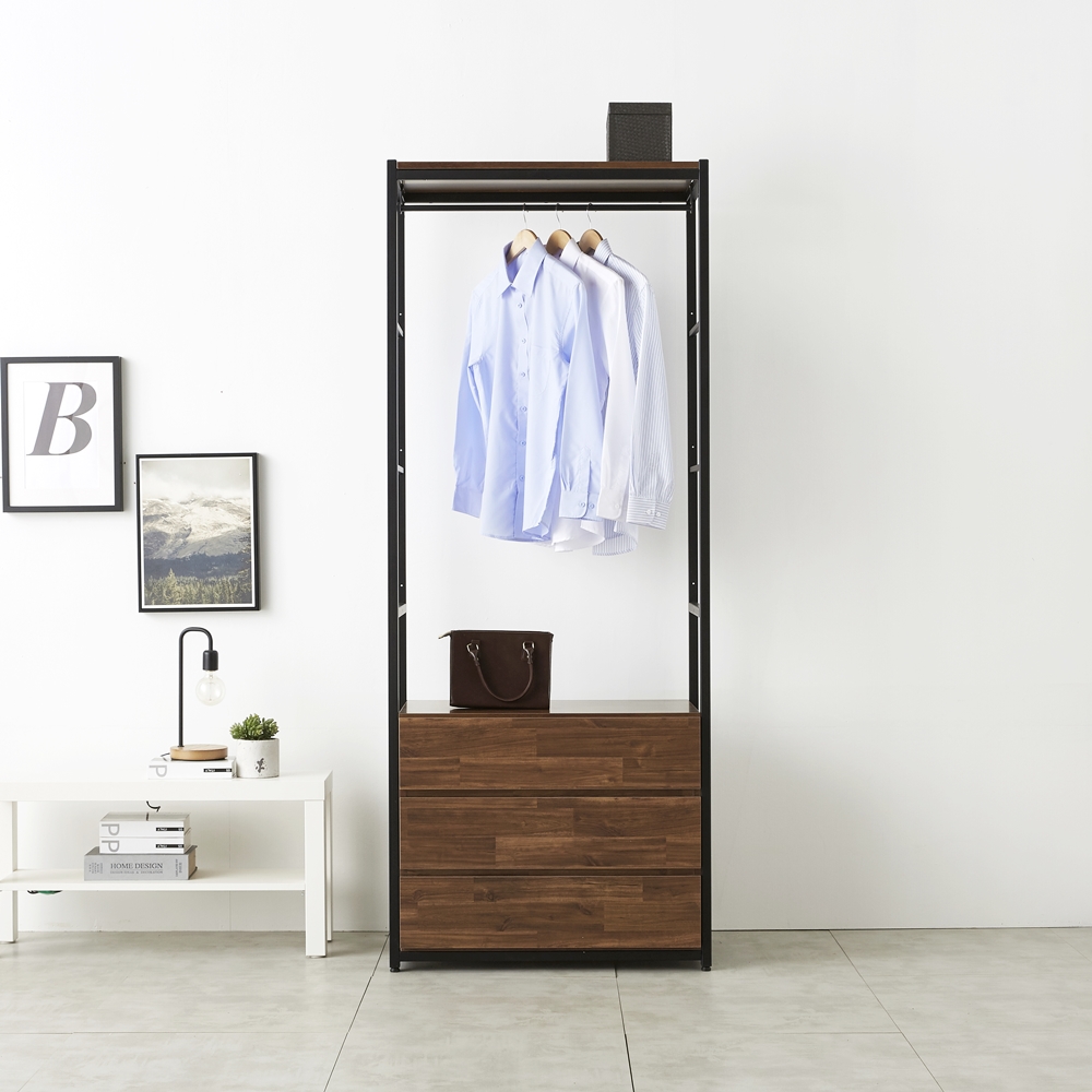 시스템행거 모듈 서랍형 드레스룸 매장용 철제 옷방 행거 805