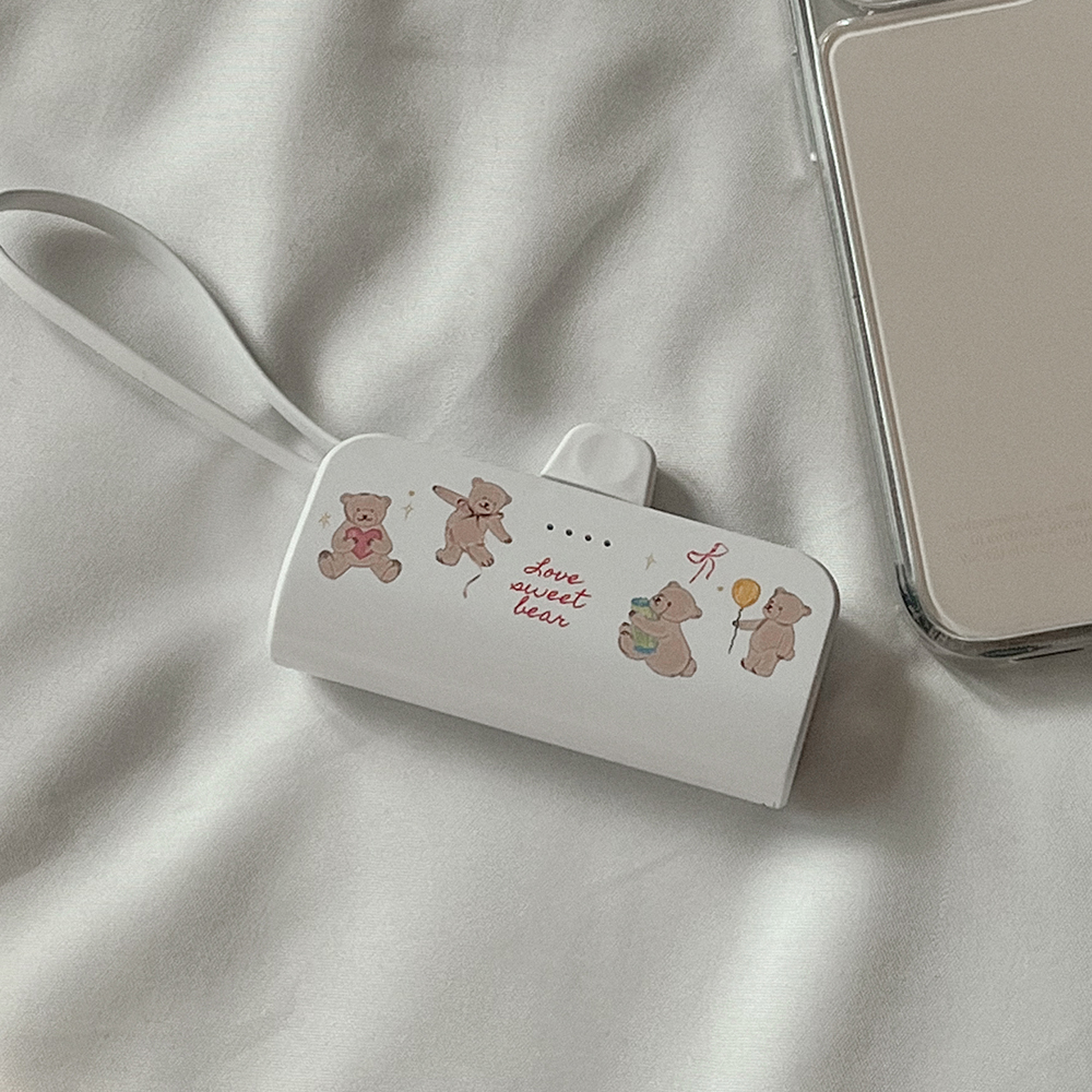 sweet bear 디자인 [도킹형 보조배터리]