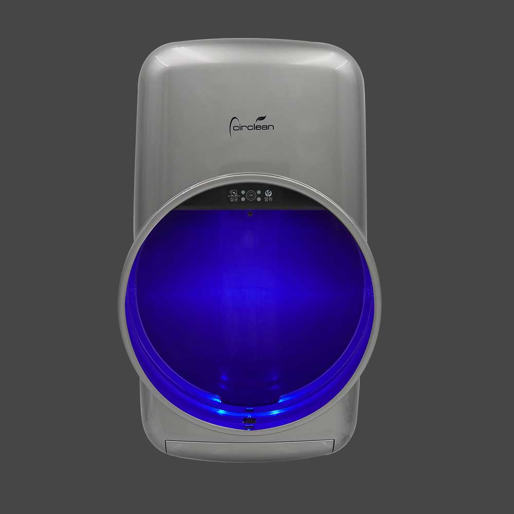 써클린 핸드드라이어 화장실 손건조기 손말리는기계 핸드드라이 HY-301MT SilverG