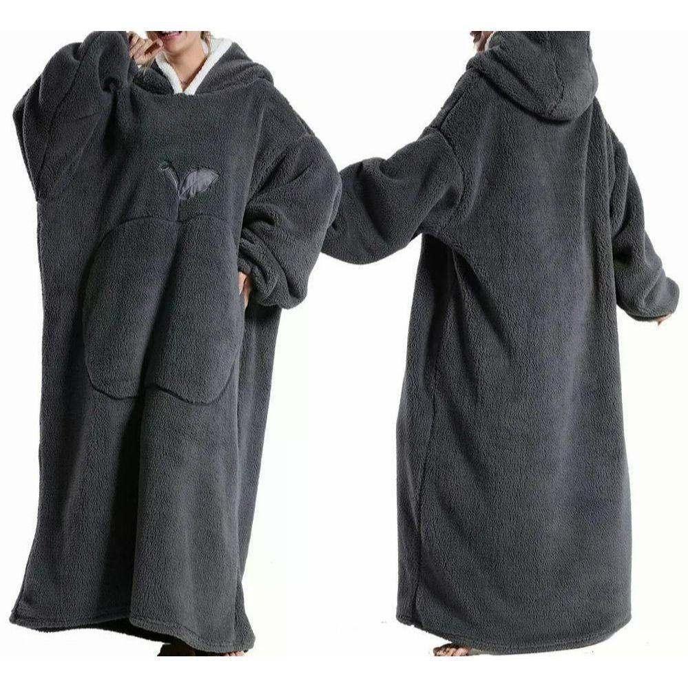 이불담요 캠핑용 수영후 체온 보존 매우 긴 웨어러블 담요 아늑한 부드러운 풀오버 남녀공용 핑크 Cloth Length 140cm