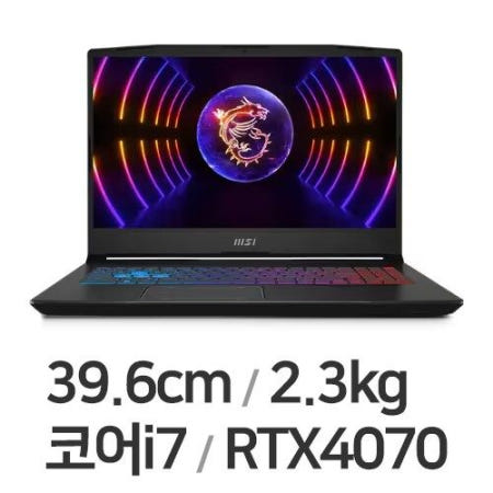 MSI 2023 펄스 15, B13VGK 티타늄 그레이, 코어i7, 512GB, 16GB, Free DOS, MS-158