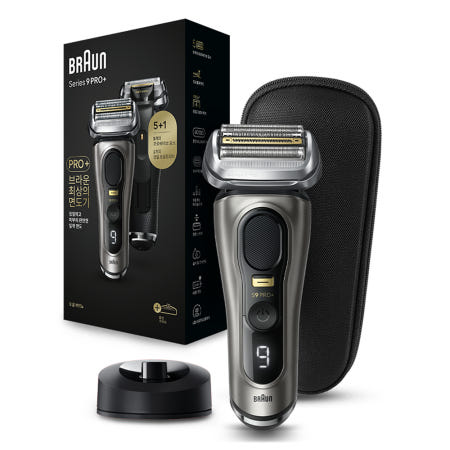 BRAUN 시리즈 9 PRO+ 면도기 세트, 9515s, 그라파이트