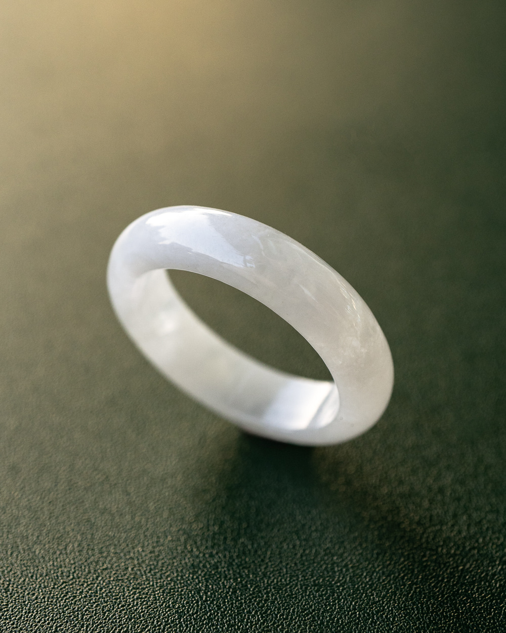 A 제이드 옥반지 Snow White Jade Ring - 상세 이미지 4