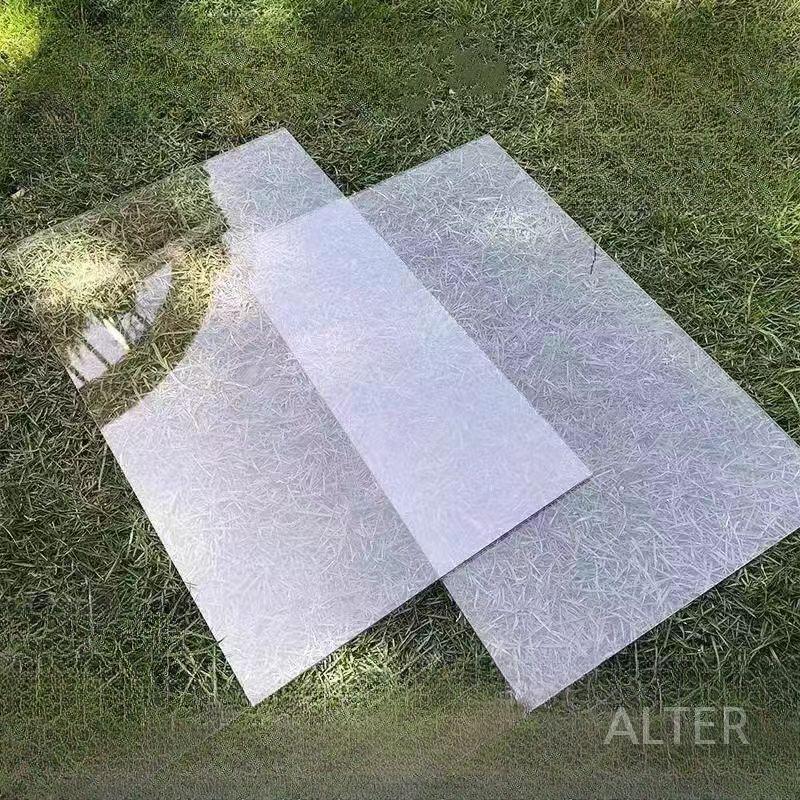 지붕 렉산 캐노피 가림막 판넬 어닝 비막이 투명 복층 골판 40x40cm 1mm - 상품 이미지