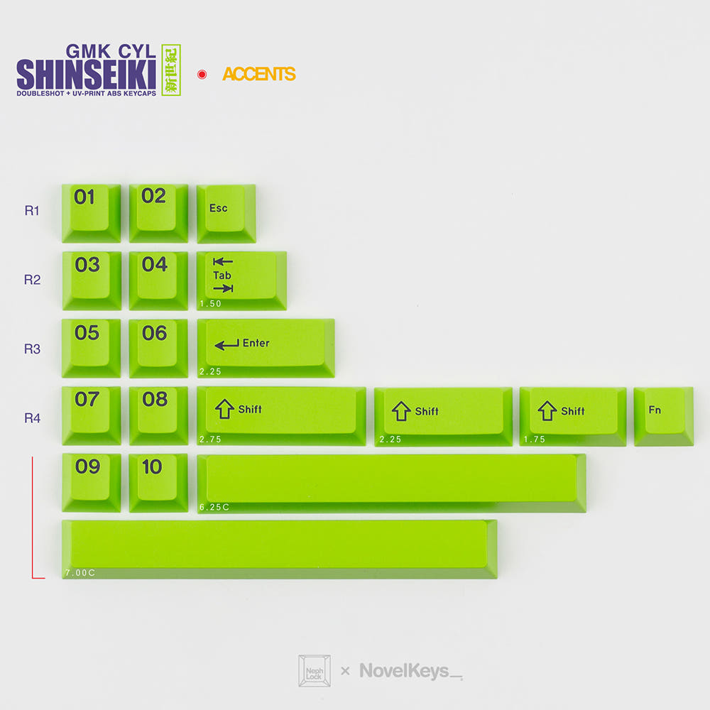 GMK CYL Shinseiki 키캡 별도구성 악센트 킷 등 - 메인 이미지