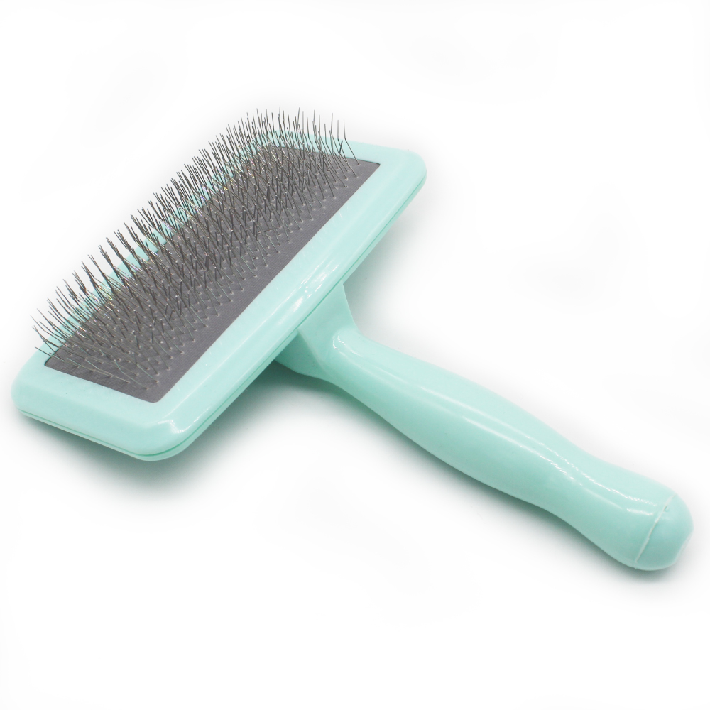 실버라인펫 블랙라벨 소프트 슬리커 피부 저자극 강아지 고양이 브러쉬 빗