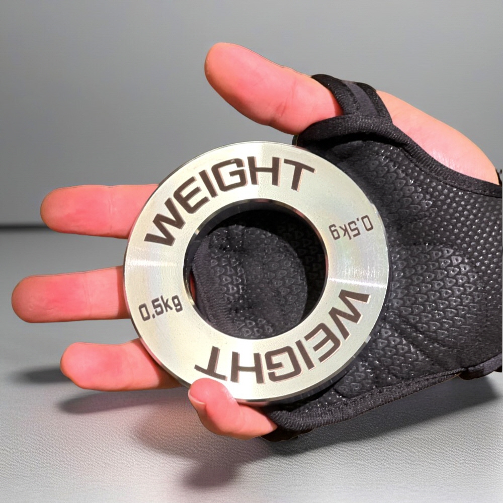 위씨 WeC 헬스 초정밀 경량 원판 저중량 중량 바벨 초경량 크롬 이니셜  0.25kg~1.25kg - 상품 이미지