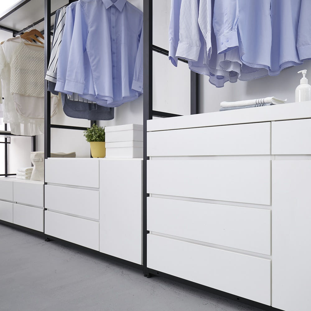 시스템행거 모듈 서랍형 드레스룸 매장용 철제 옷방 행거 604