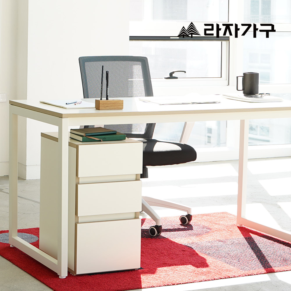 라자가구 플레인 미니멀 책상보조 3단 서랍 학생 서재 사무실 서랍장 - 상세 이미지 2