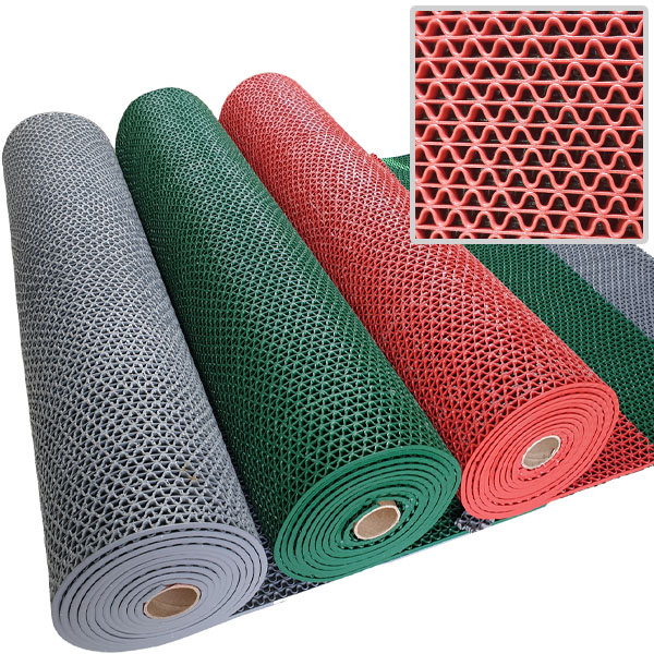 삼지매트 미끄럼방지 맘보롤매트 수영장 A타입 현관롤 120cmx12m 회 녹 적 청 밤