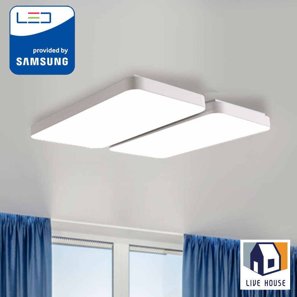LED 거실 조명 안방 천장등 시스템 방등 거실 4등 120w 블랙 - 상세 이미지 2