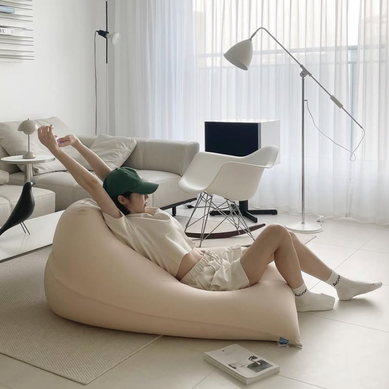 생활특권 100% 국내생산 빈백 1인용 소파 인테리어 대형 빈백