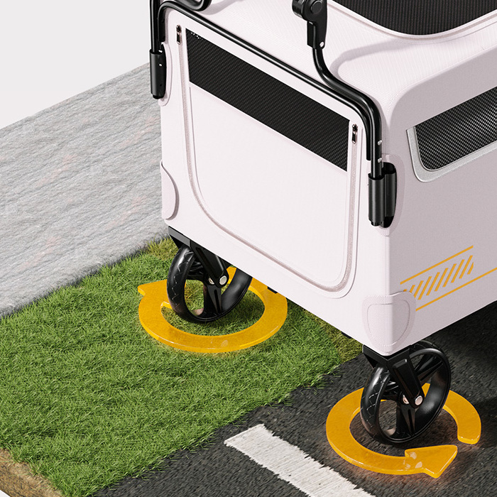 개과천선 디타라 반려동물 유모차 강아지 고양이 개모차 대형견 웨건 베이지핑크