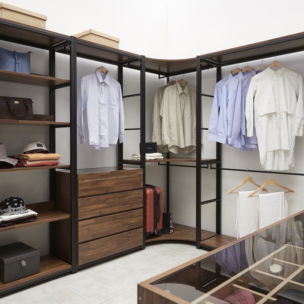 시스템행거 모듈 서랍형 드레스룸 매장용 철제 옷방 행거 604