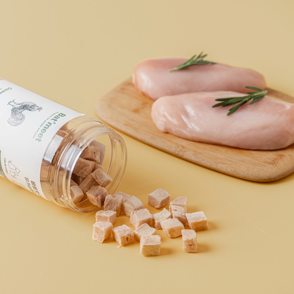 바트밋 고양이 트릿 치킨 닭 동결건조 간식 닭가슴살, 100g, 4개 - 상세 이미지 4