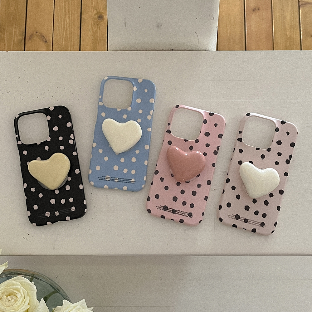 polka dot pattern 아이폰 16pro 케이스 하드 - 상세 이미지 3