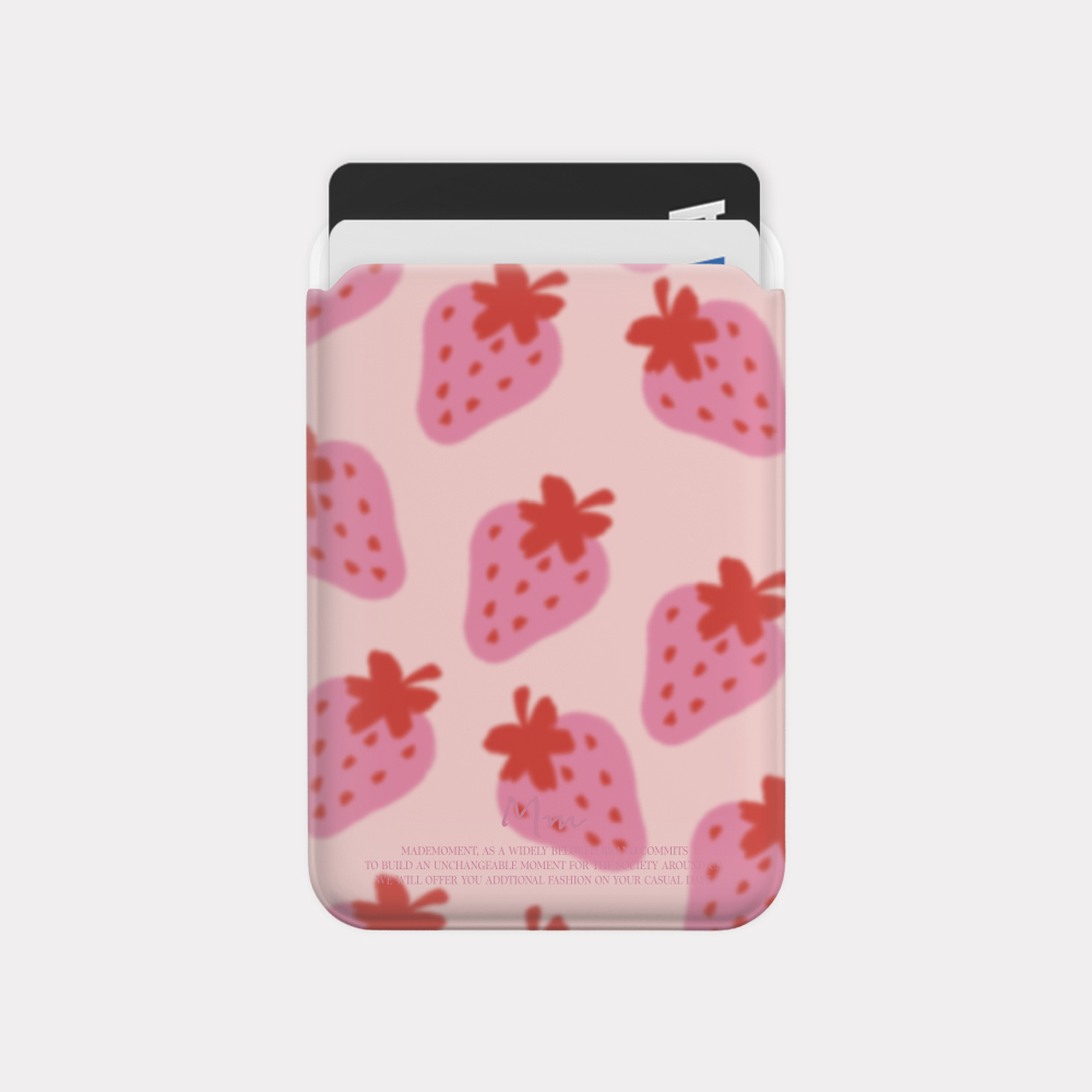 strawberry delight pattern 디자인 [맥세이프 카드슬롯]