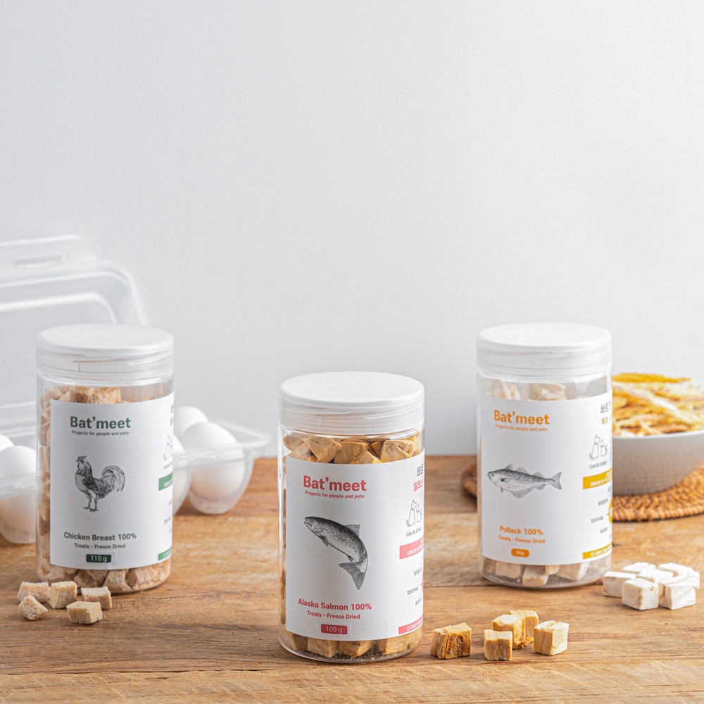 바트밋 강아지 황태 치킨 트릿 애견 동결건조 간식 북어, 85g, 2개 - 상세 이미지 3