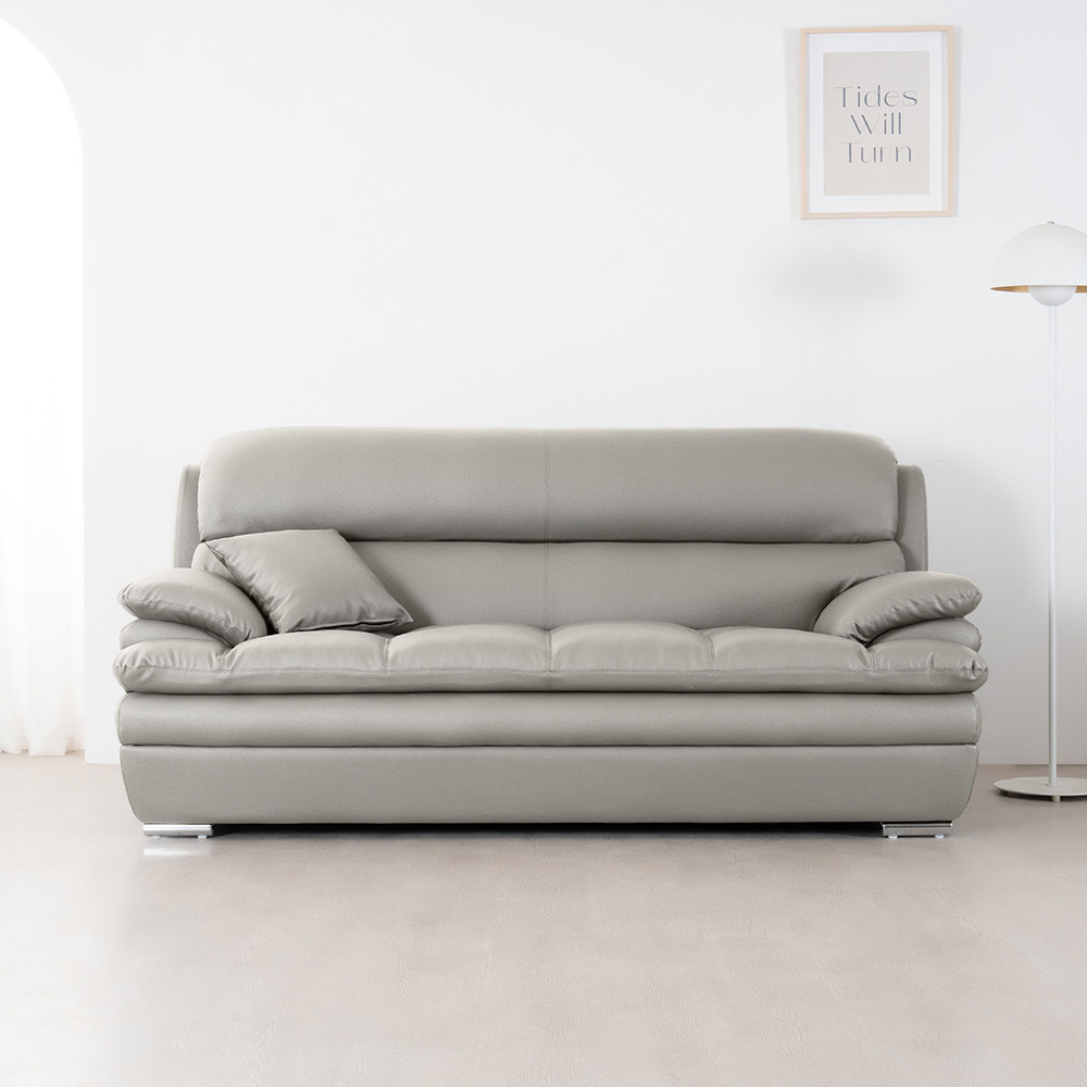 이노센트 소나타 3인 가죽소파 i105336