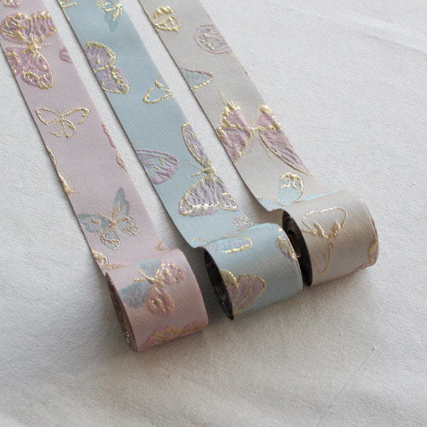 파스텔 양단 한복리본 폭4cm 길이90cm - 상세 이미지 4