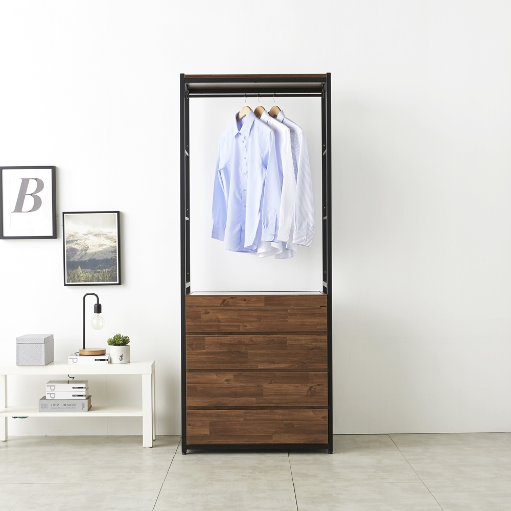 시스템행거 모듈 서랍형 드레스룸 매장용 철제 옷방 행거 806