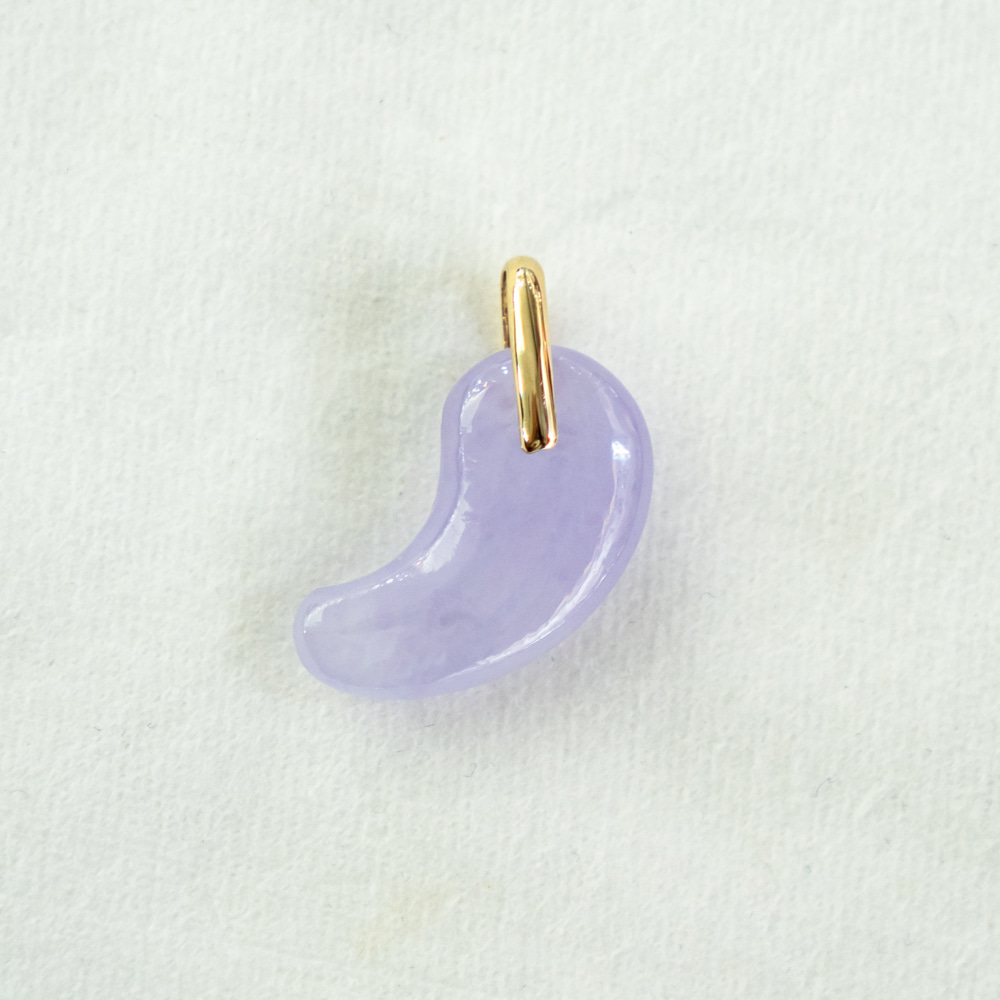 14k 비취 곡옥 목걸이 펜던트 - 상세 이미지 5