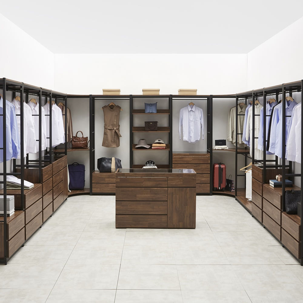 시스템행거 모듈 서랍형 드레스룸 매장용 철제 옷방 행거 604