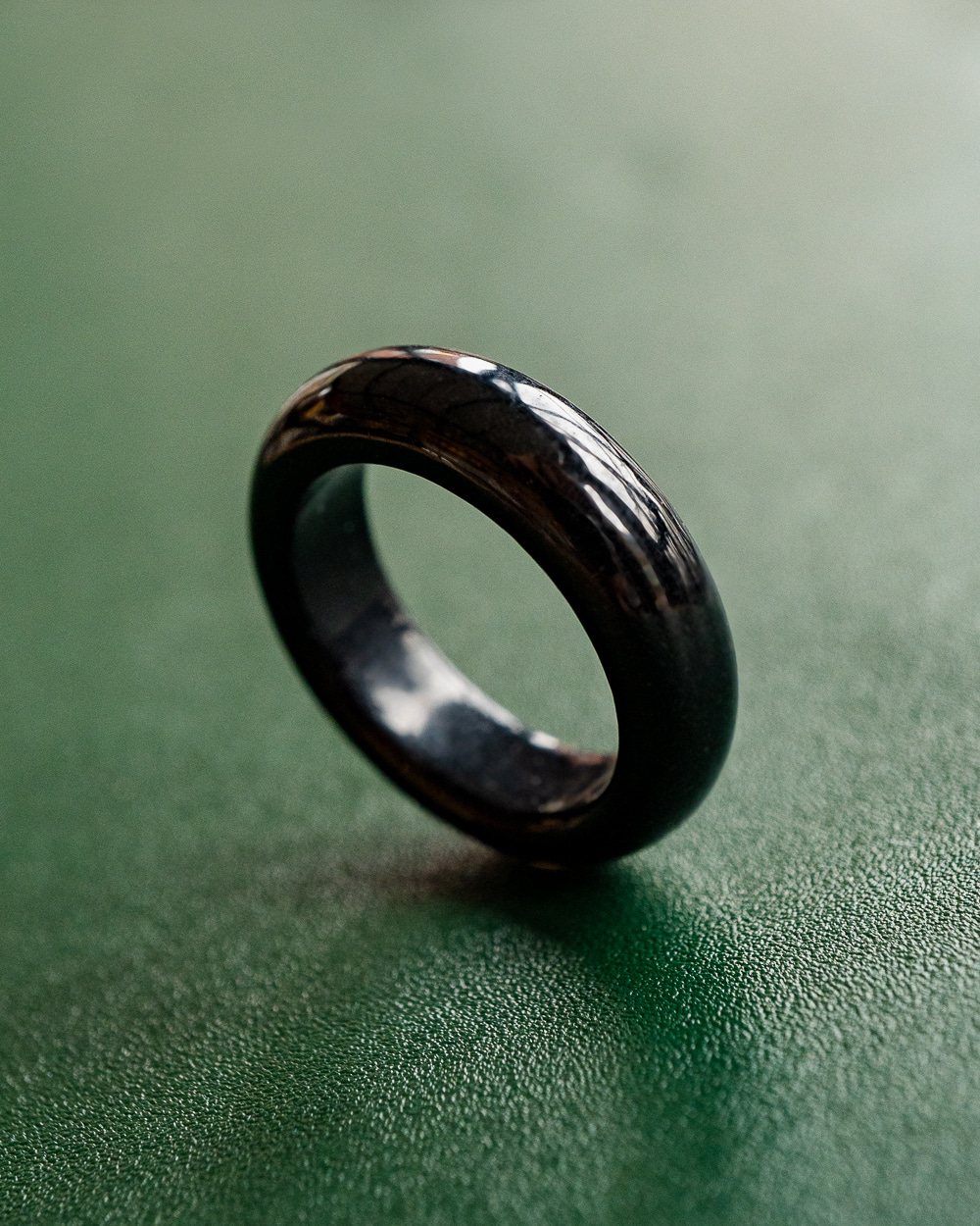 A 제이드 흑옥 옥반지 Deep Black Jade Ring - 상세 이미지 2