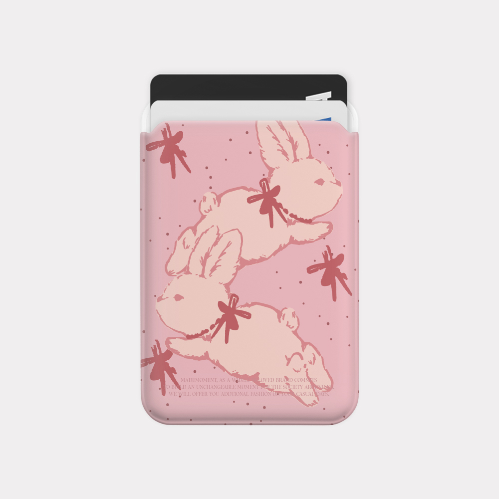 fuzzy ribbon bunny 디자인 [맥세이프 카드슬롯] - 상세 이미지 2