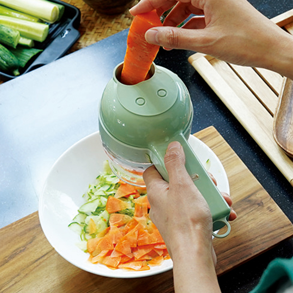 야채 다지기 마늘 만능 양파 채소 다지는 기계 도구 가는 이유식 고기 슬라이서 전동 간편