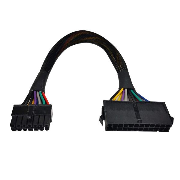 ZLKSKER GPU 컴퓨터 부품 케이블 Lenovo IBM Dell A75 B75 Q75 77용 슬리브 12인치 18AWG ATX PSU 메인 전원 어댑터 코드가 있는 ZLK... 