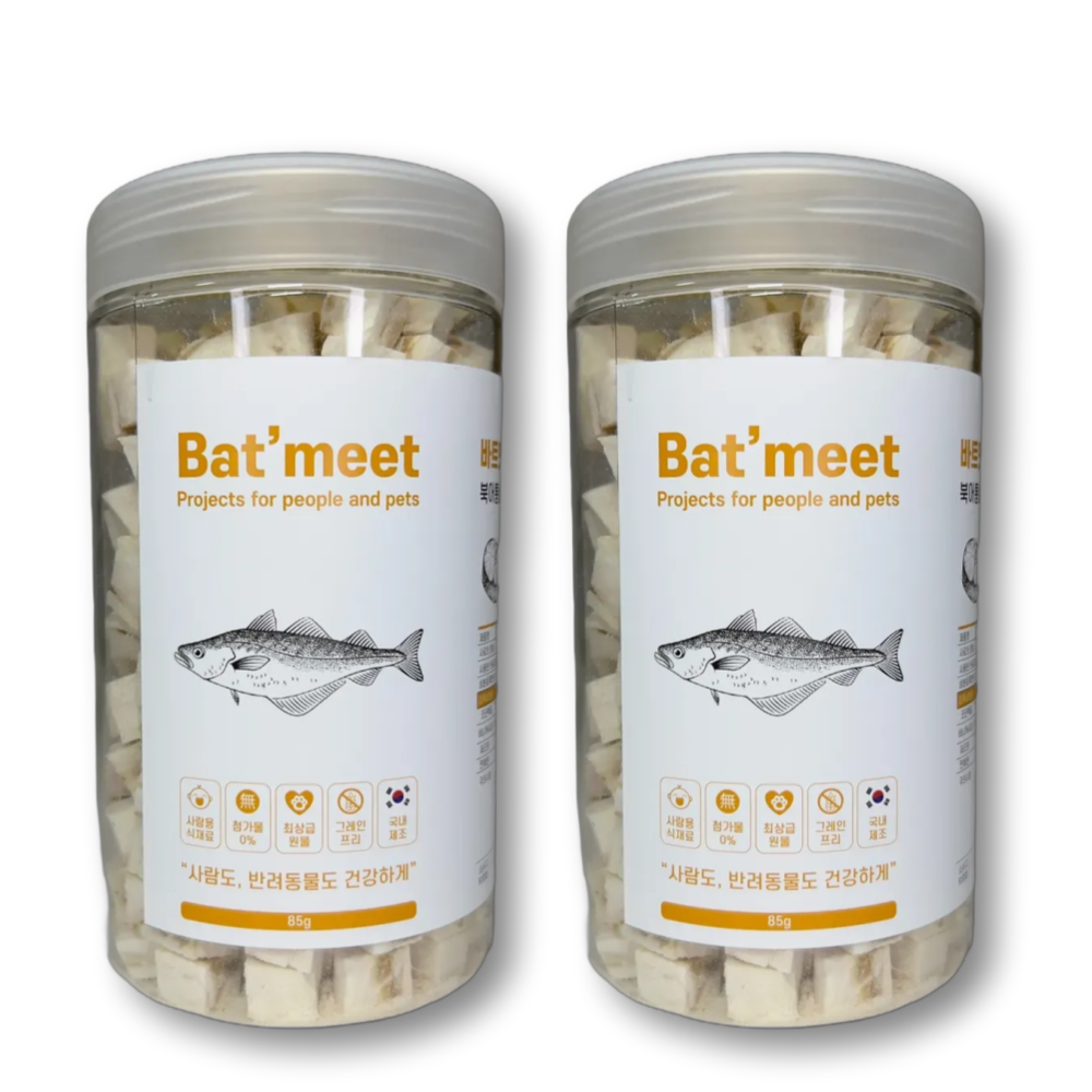 바트밋 강아지 황태 치킨 트릿 애견 동결건조 간식 북어, 85g, 2개 - 메인 이미지