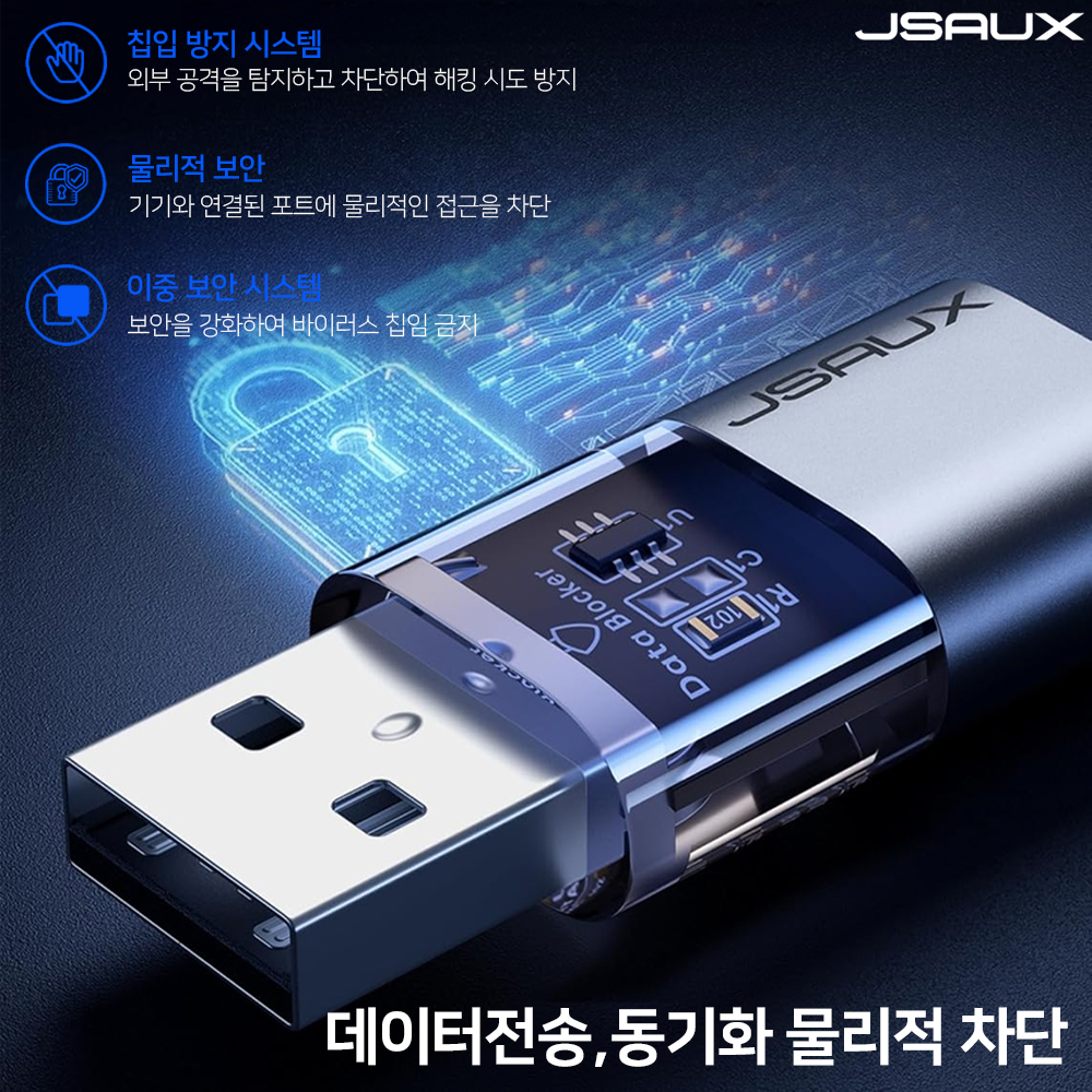 C타입 젠더 CtoC USB 해킹방지젠더 4팩세트 JSAUX - 상세 이미지 2
