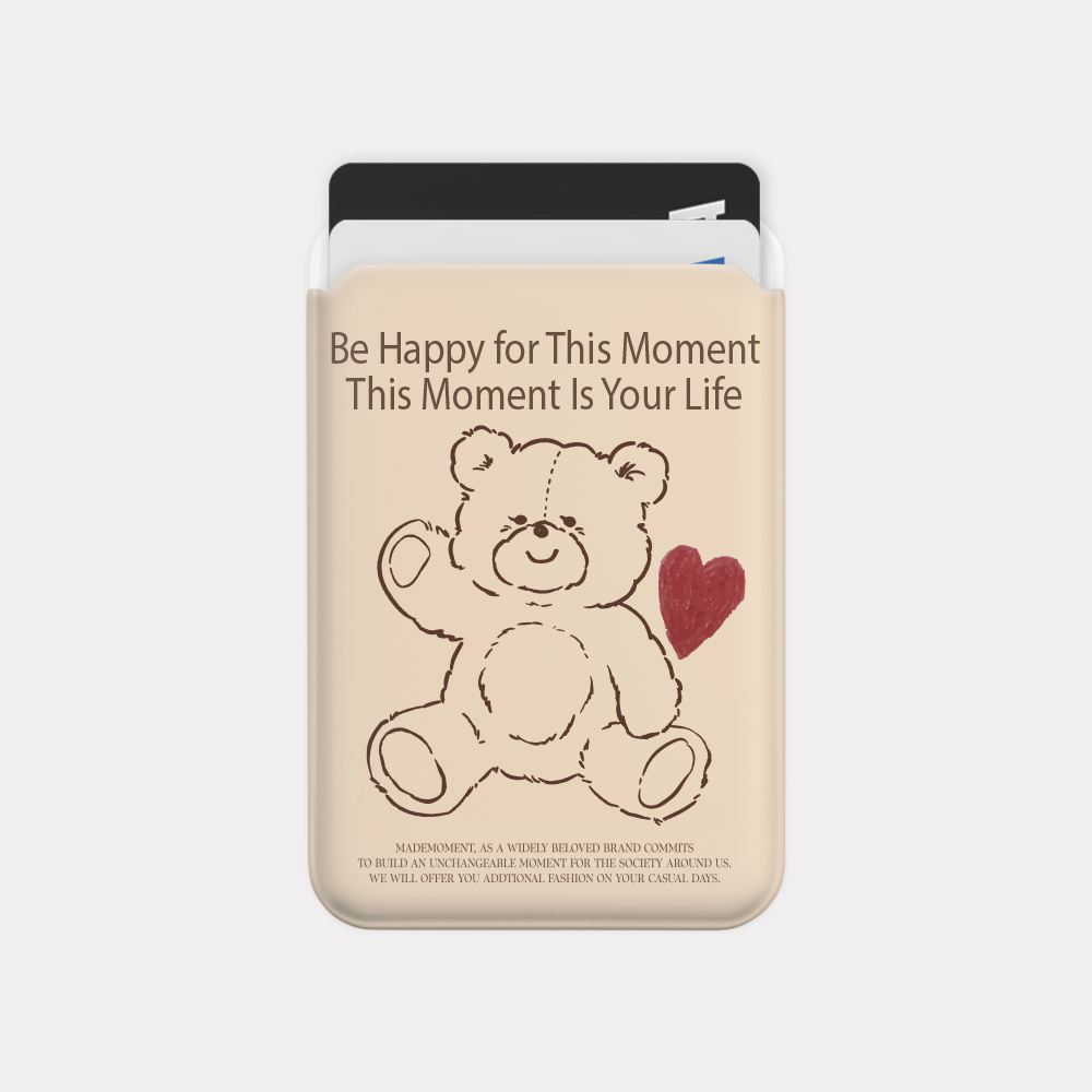 fluffy strawberry bear 디자인 [맥세이프 카드슬롯] - 상품 이미지