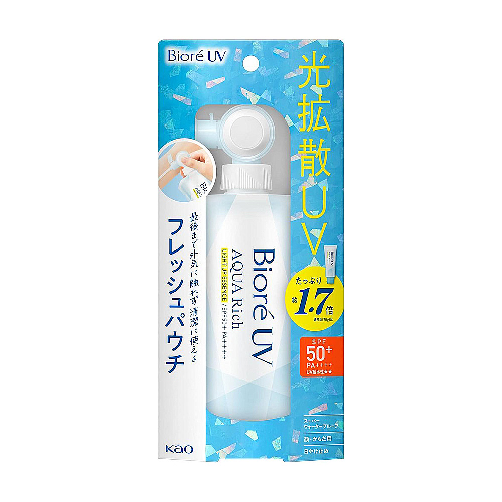 비오레 UV 아쿠아리치 라이트업 에센스 프레시파우치 120g