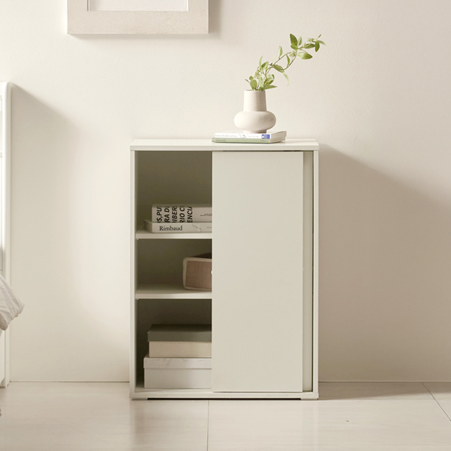 슬라이딩 거실장 TV 수납장 사이드보드장 높은 거실장 600