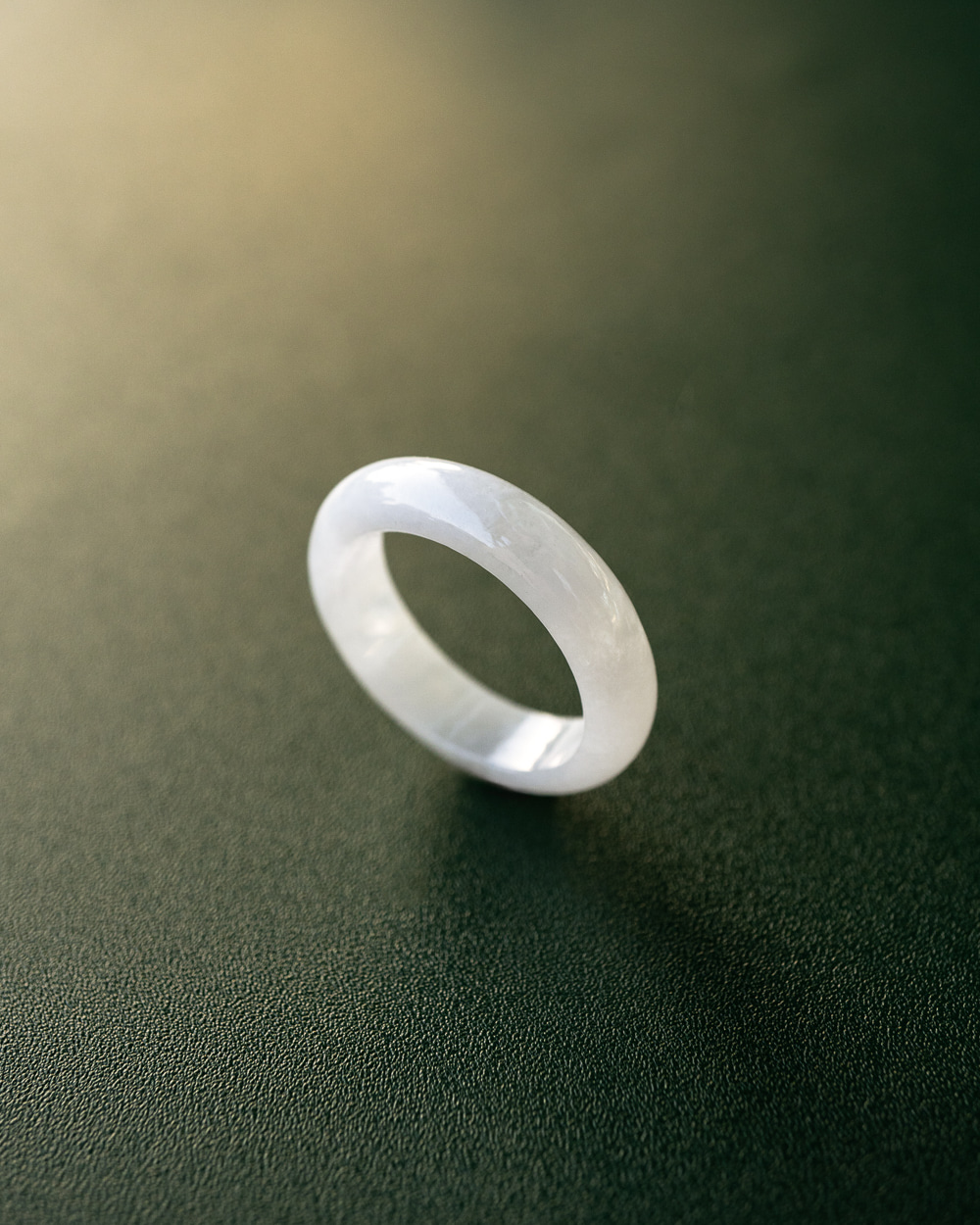 A 제이드 옥반지 Snow White Jade Ring - 상세 이미지 2