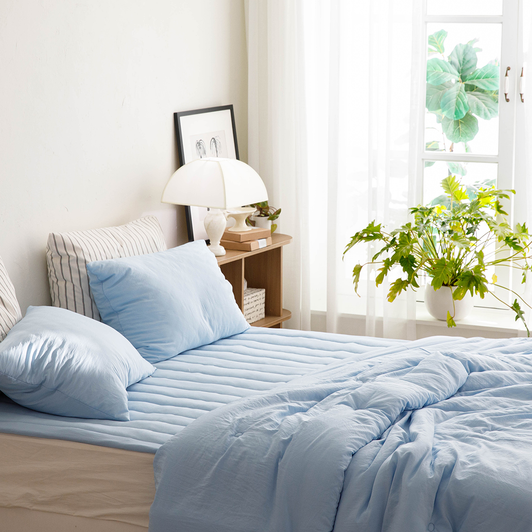 (건조기 가능)부드럽고 폭신한 모달 누빔패드 (뒷면 밴딩)