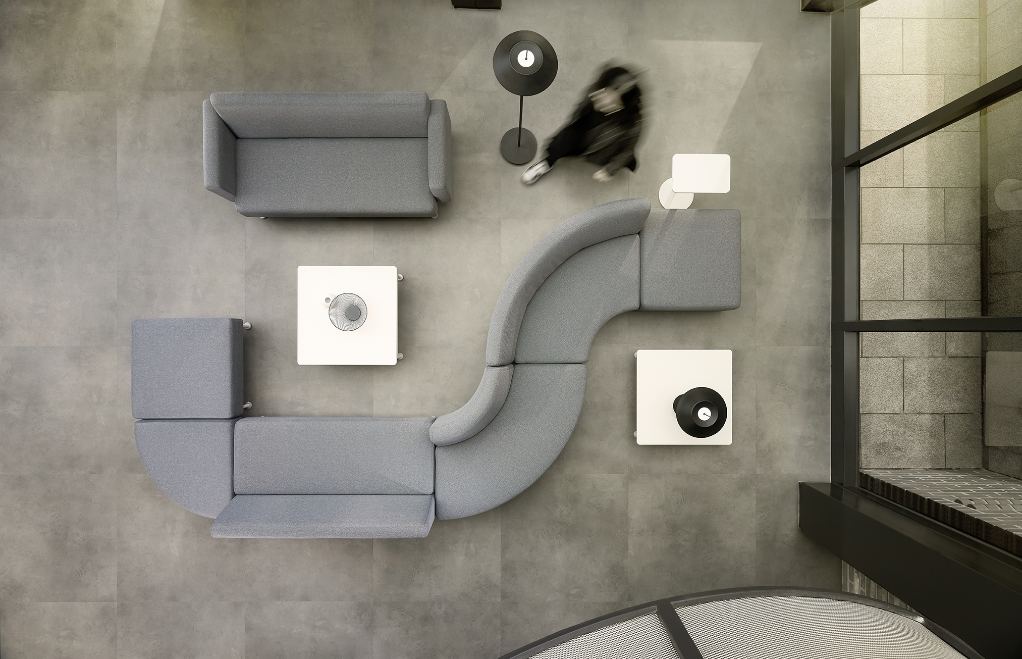 파트라 그리드 1500 2인 패브릭 소파