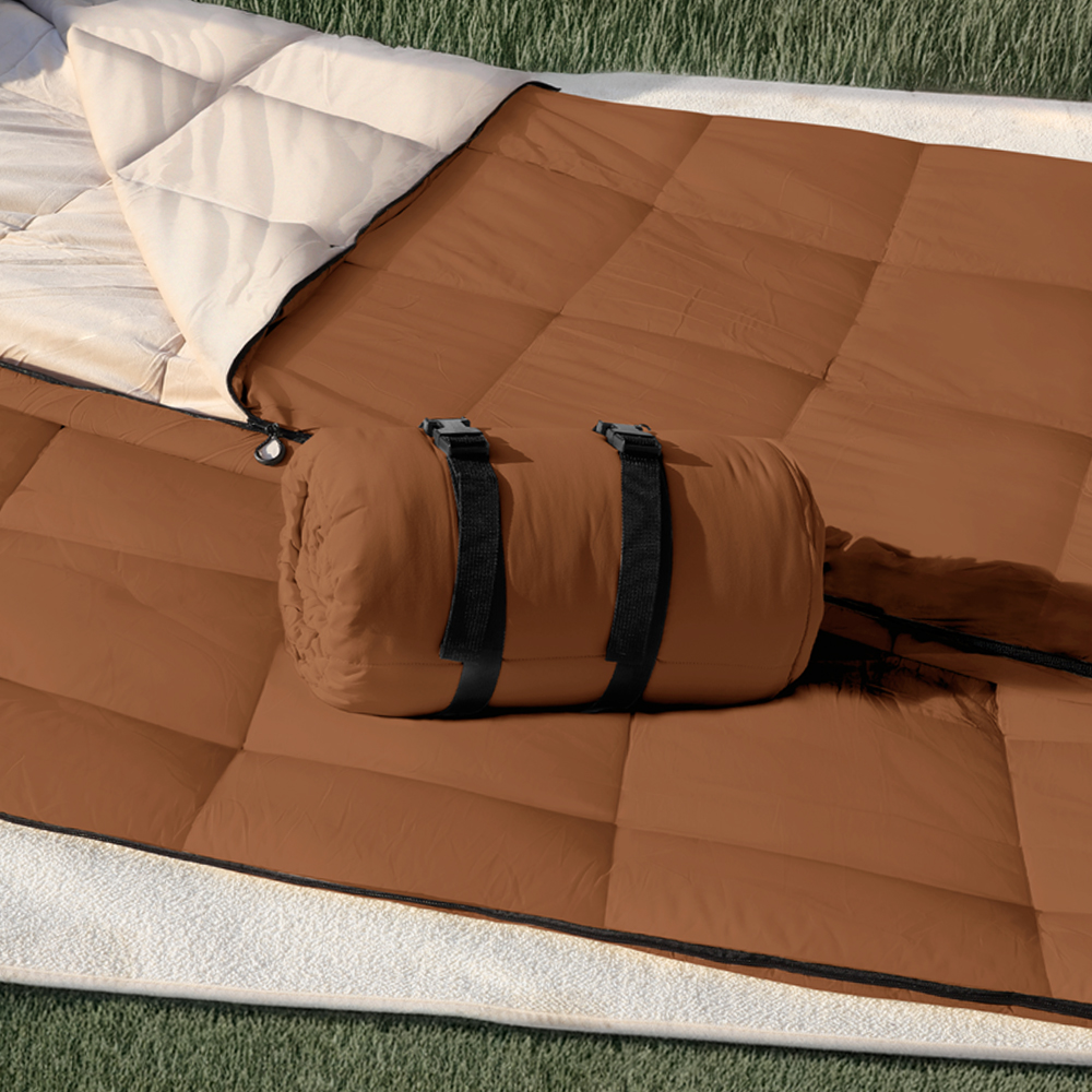 로티캠프 침낭 동계 이불 캠핑 겨울 사계절 CSB2-2.2kg 브라운