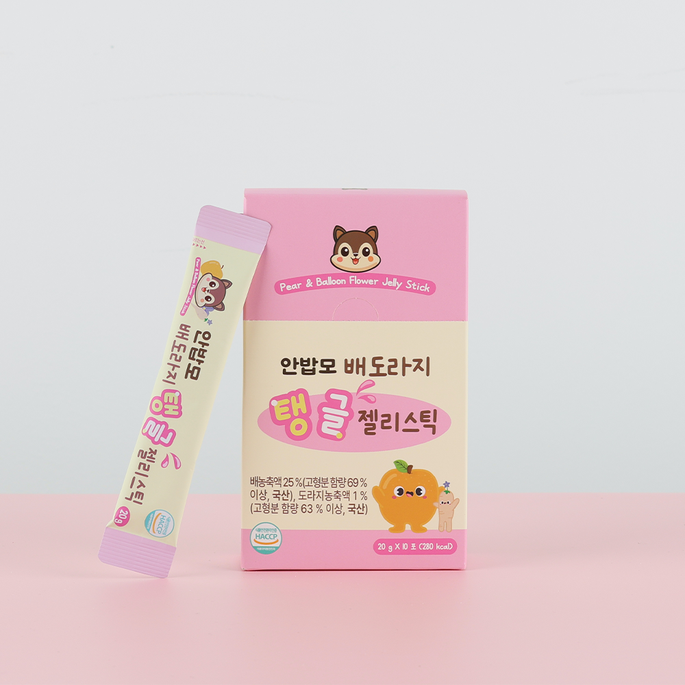 안밥모 배도라지 스틱 탱글 스틱젤리 1박스 - 상품 이미지