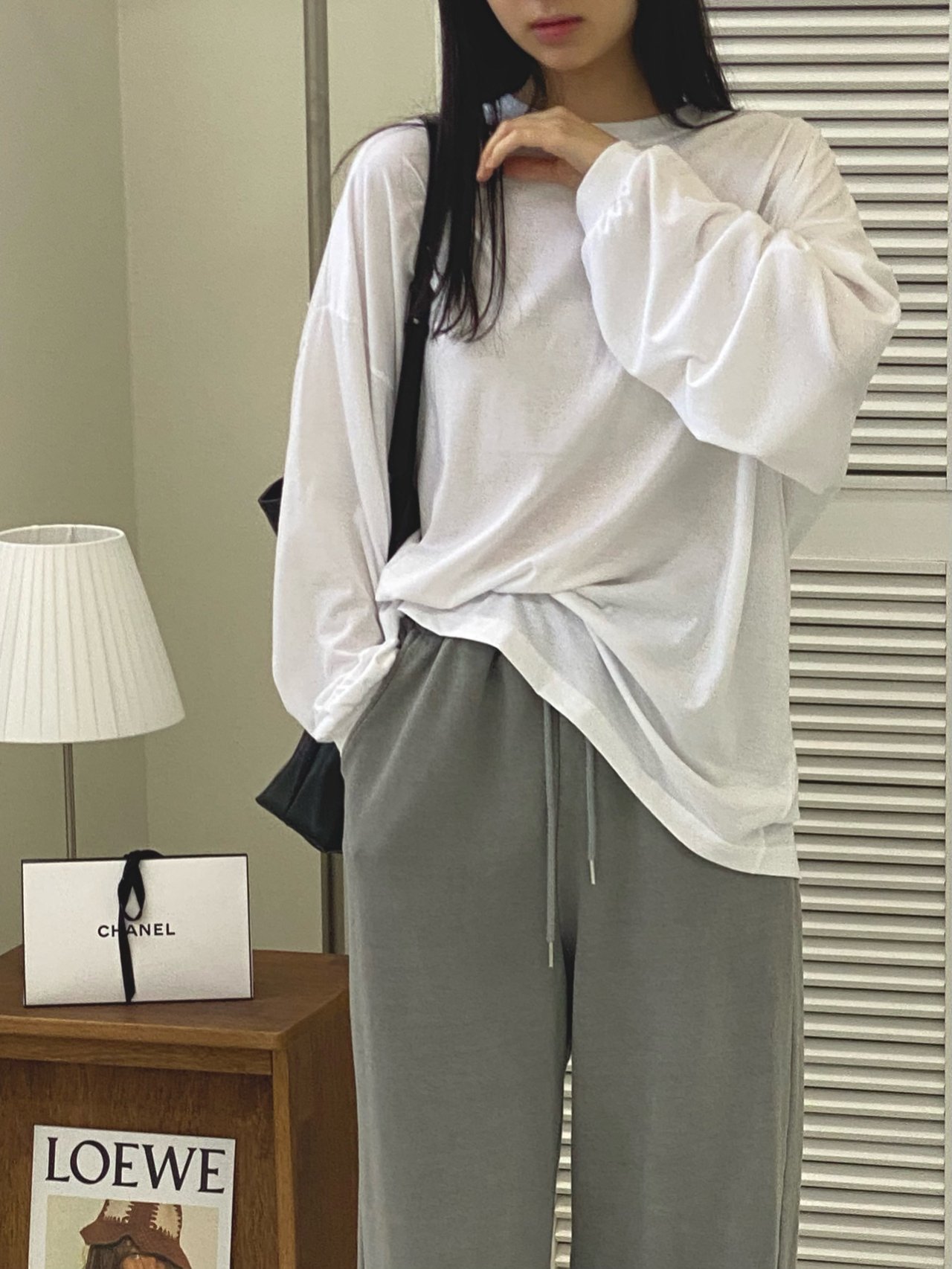피그먼트 일자 바지 간절기 봄 워싱 밴딩 팬츠 상세 이미지 15