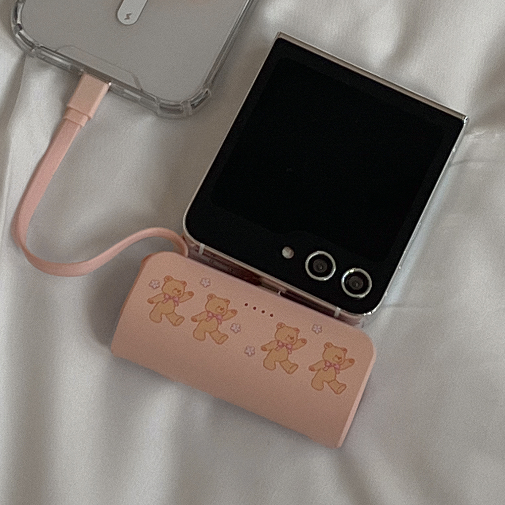 bear embroidery 디자인 [도킹형 보조배터리]