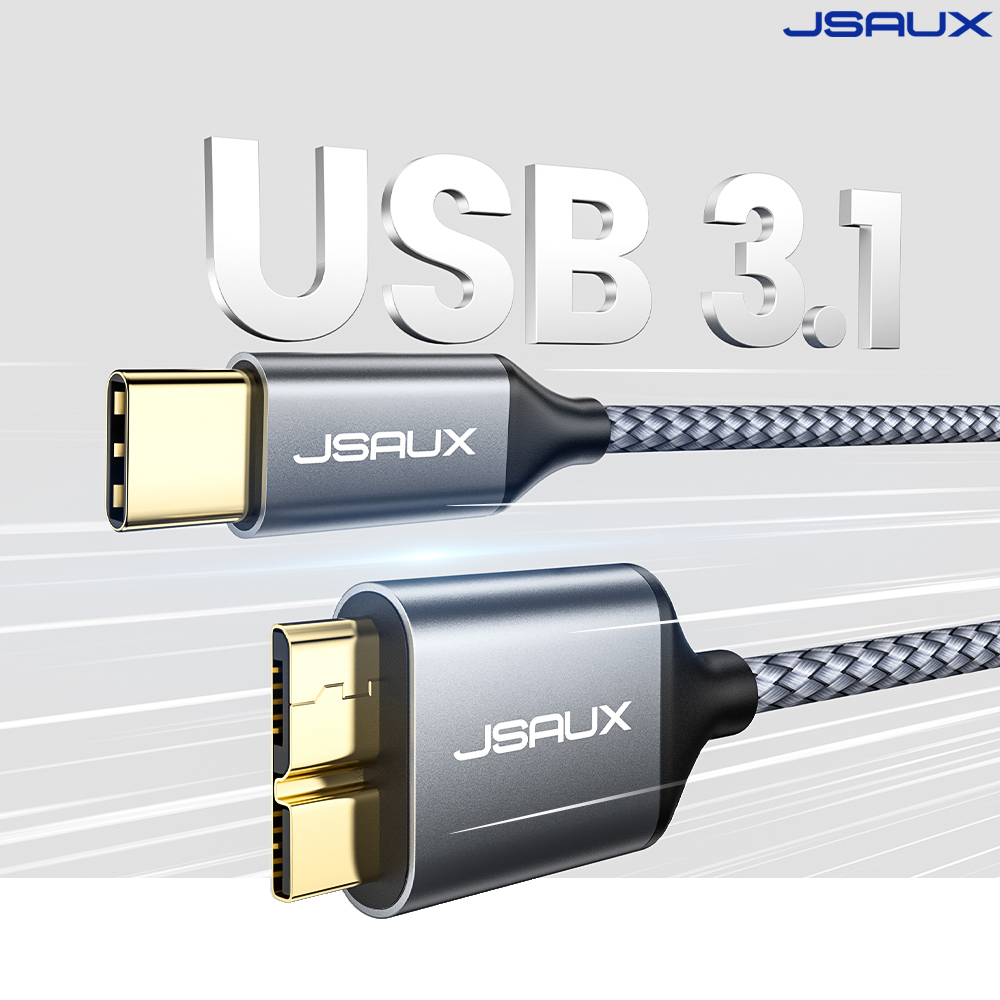 외장하드 케이블 C타입 to 마이크로B USB3.1 1m 2m 세트 JSAUX 이미지 8