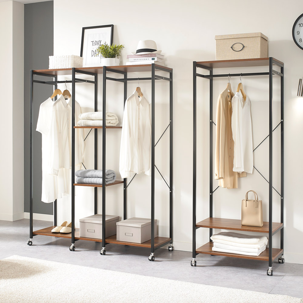 시스템 이동식 드레스룸 스탠드 옷걸이 옷장 수납 행거 일반형