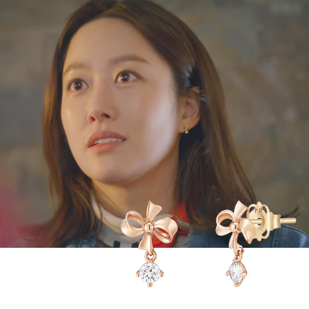 폴브리알 주얼리 블링리본 귀걸이 PFGE0013_14K - 상세 이미지 3